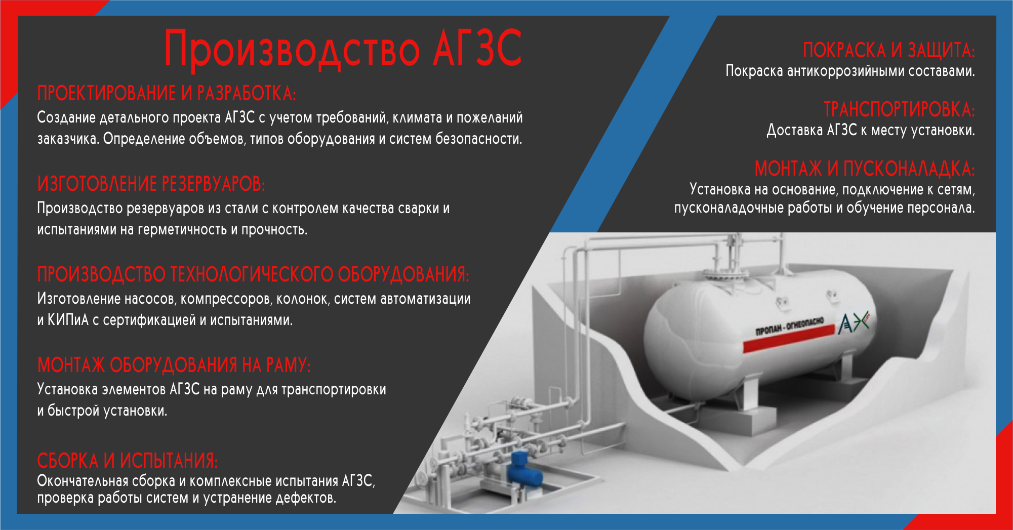 Производство АГЗС