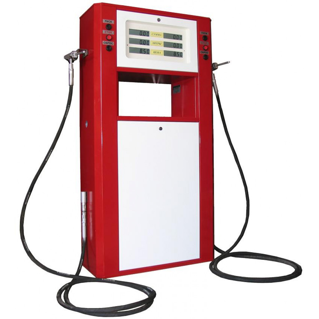 Колонка УЗСГ-01-2ЕВН2 (двухрукавная, сдвоенная трехстрочная индикация, нерж. корпус)